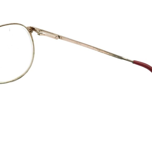 Vintage L'Amy Eyeglasses Frames Designer Red Wire Rim Venice 140 X969 - Picture 5 of 6